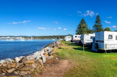 Batemans Bay Easts Waterfront Van Site BB 556 Pano